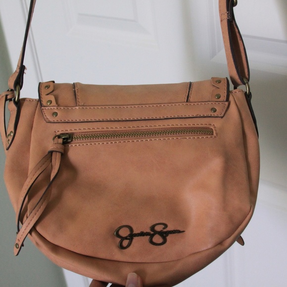 Tan Faux Leather Crossbody Bag - Picture 2 of 5